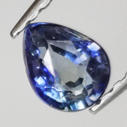 0,44 ct blauer Saphir im Birnenschliff, 4 x 3,24 mm