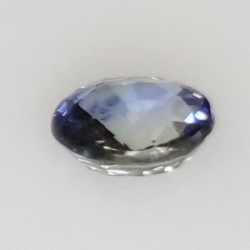 0,56 ct Saphir bleu taille ovale 5,06x4,43 mm