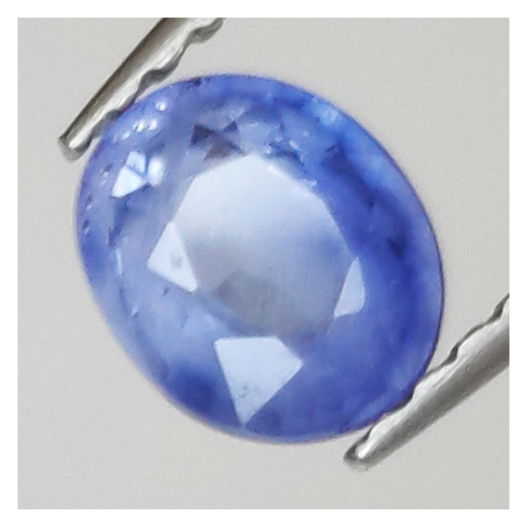 0,62 ct Saphir bleu taille ovale 4,84x3,94 mm