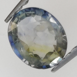 0,85 ct blauer Saphir im Ovalschliff, 5,69 x 5,05 mm