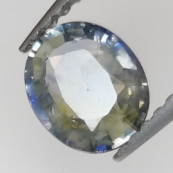 0,85 ct Saphir bleu taille ovale 5,69x5,05 mm