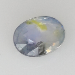 0,74 ct Saphir bleu taille ovale 5,68x4,49 mm