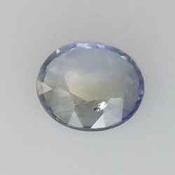 0,39 ct Saphir bleu taille ovale 4,95x4,34 mm