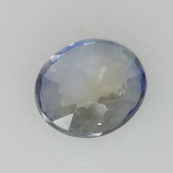 0,39 ct Saphir bleu taille ovale 4,95x4,34 mm