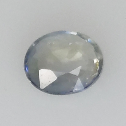 0,39 ct Blauer Saphir im Ovalschliff 4,95 x 4,34 mm