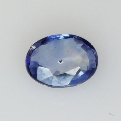 0,87 ct Saphir bleu taille ovale 6,38x4,91 mm