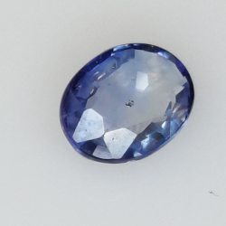 0,87 ct Saphir bleu taille ovale 6,38x4,91 mm