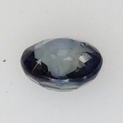 Zaffiro blu da 0,36 ct taglio rotondo 3,88x2,38 mm