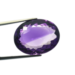 26.01ct Amethyst Oval Cut 19.36x15.58mm