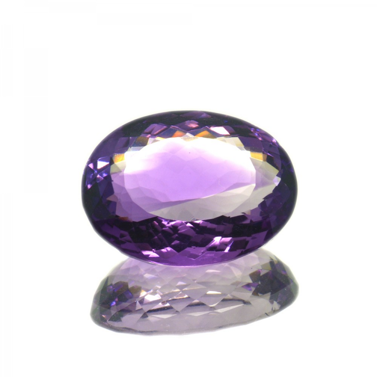 26.01ct Amethyst Oval Cut 19.36x15.58mm