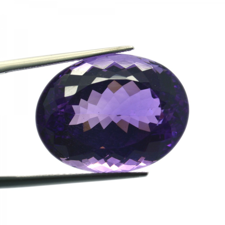 24.35ct Amethyst Oval Cut 19.52x16.52mm