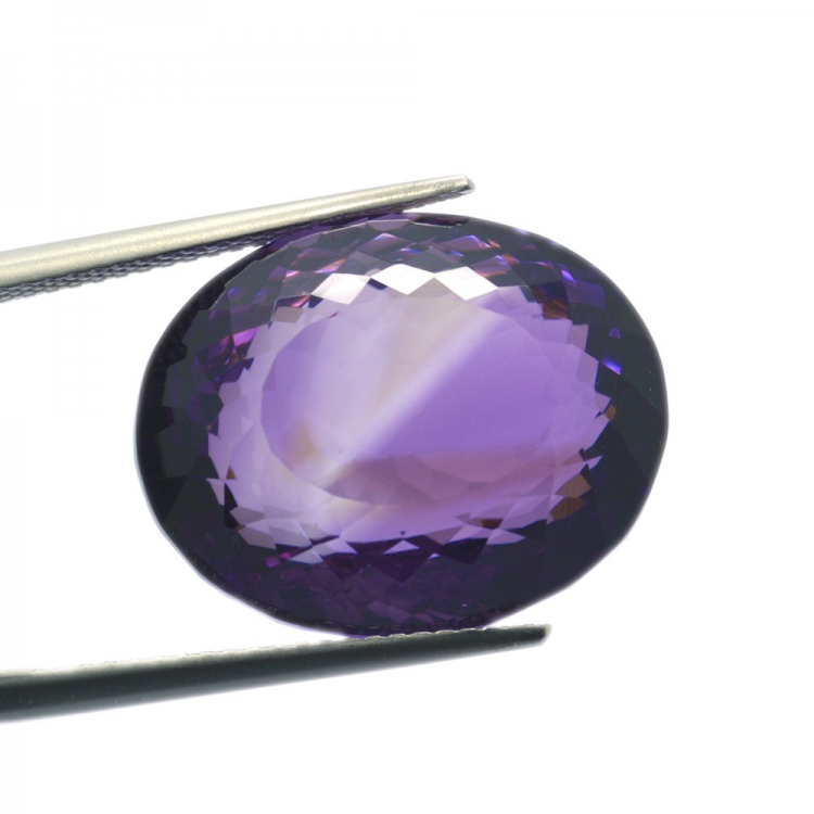 33.96ct Amethyst Oval Cut 20.59x18.30mm