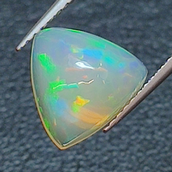 1.87 ct Trilliant cut opal 9.99 x 10.16 mm