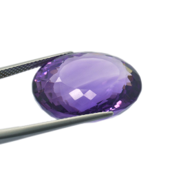 25.14ct Amethyst Oval Cut 21.76x17.29mm