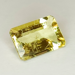 Taille émeraude Héliodore 2,50 ct