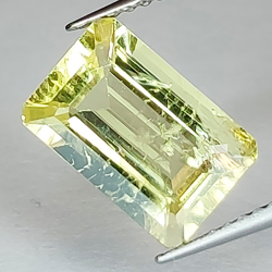 Taille émeraude Héliodore 2,50 ct