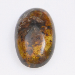 4.1ct Amber with cabochon insect