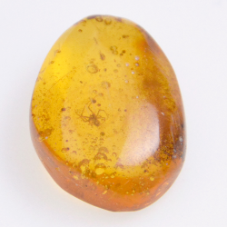 6.77ct Amber with cabochon insect