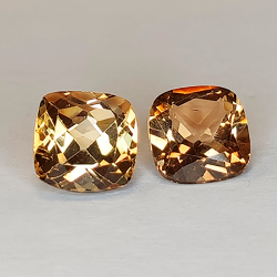 10.68ct Champagne Topaz Cushion Cut 9.72x7.43mm