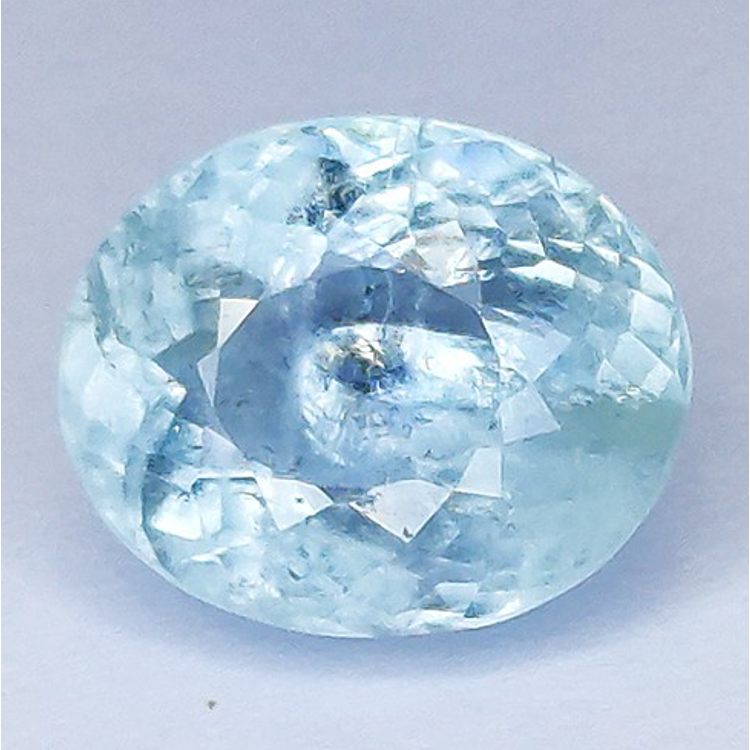 5.33ct Acquamarina in Faccettato Ovale