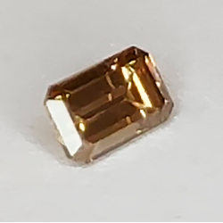 0,16ct Diamante Brown Talla Esmeralda 3,96 x 2,42mm