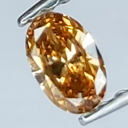 0.14ct Brown Diamond Oval Cut 4.33 x 2.79mm