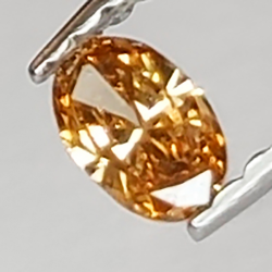 0.14ct Brown Diamond Oval Cut 4.33 x 2.79mm