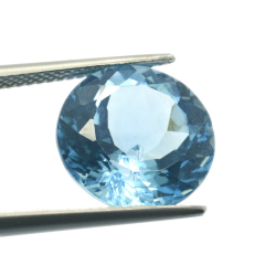 10,00 ct. Blue Topaz Round Cut