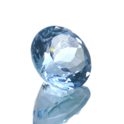 13,01 ct. Blue Topaz Round Cut