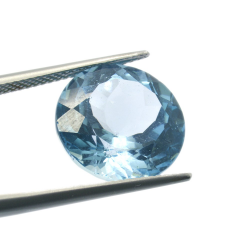 13,01 ct. Blue Topaz Round Cut