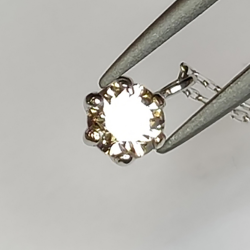 Diamantanhänger mit Platinkette 0,20 ct