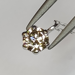 Colgante Diamante con cadena de platino de 0.20 ct