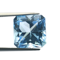 10,14 ct. Blue Topaz Princess Cut