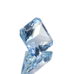 10,14 ct. Blue Topaz Princess Cut