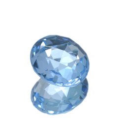 11,90 ct. Blue Topaz Round Cut