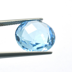 11,90 ct. Blue Topaz Round Cut