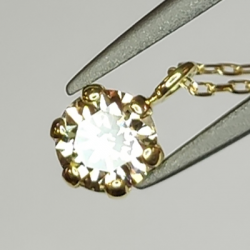 Diamond pendant with gold chain 0.20 ct