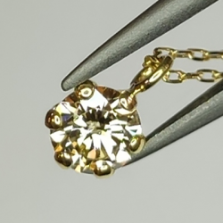 Diamond pendant with gold chain 0.20 ct