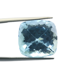 22,79 ct Blue Topaz Coussin