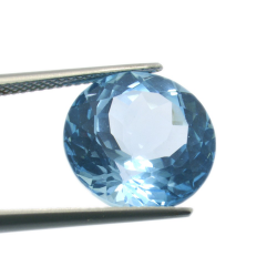 12,92 ct. Blue Topaz Round Cut