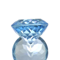 12,92 ct. Blue Topaz Round Cut