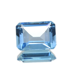 18,07 ct. Blue Topaz Octogon Cut