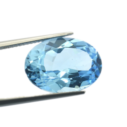 14,25 ct. Blue Topaz Oval Cut