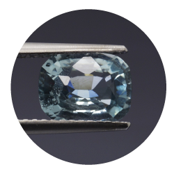 1,62 ct. Acquamarina in Faccettato Cuscino