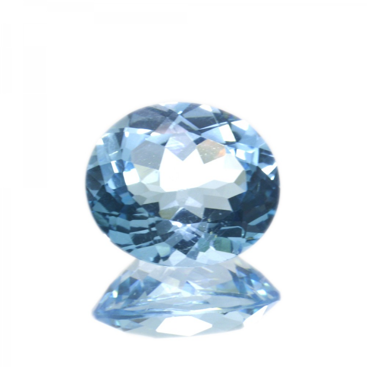 8,91 ct. Blue Topaz Ovale Cut