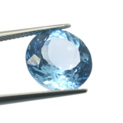 9,94 ct. Blue Topaz Round Cut