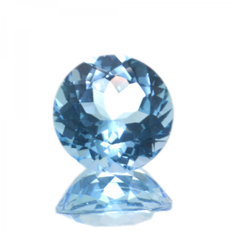 10,12 ct. Blue Topaz Round Cut