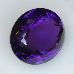 58.66ct Amethyst oval cut 24.87x21.48mm