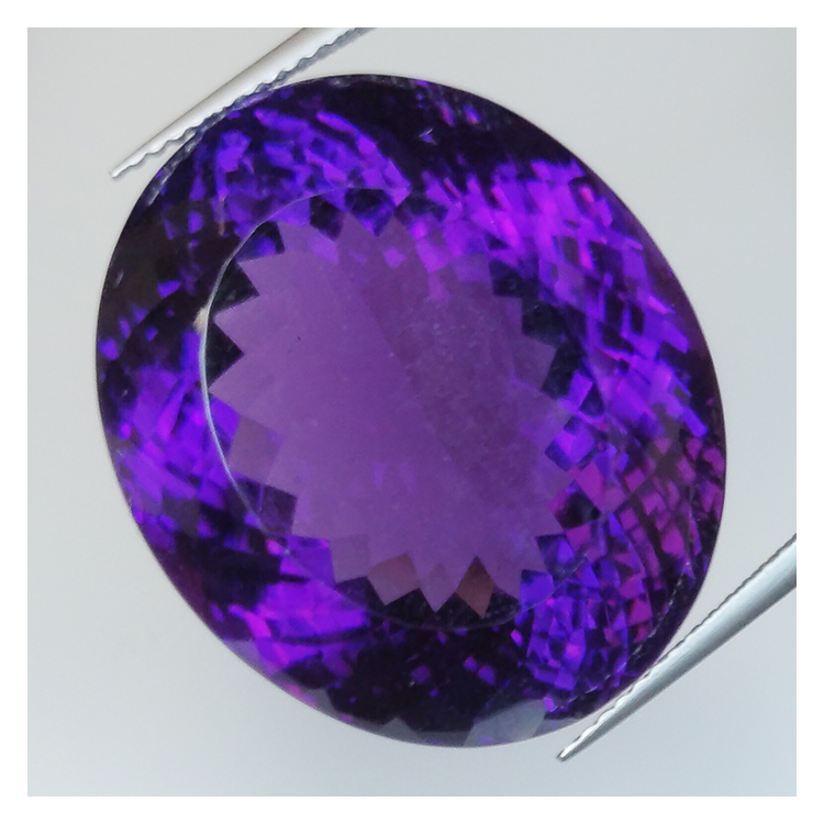 58.66ct Amethyst oval cut 24.87x21.48mm