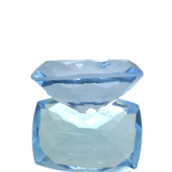 17,32 ct Blue Topaz Coussin